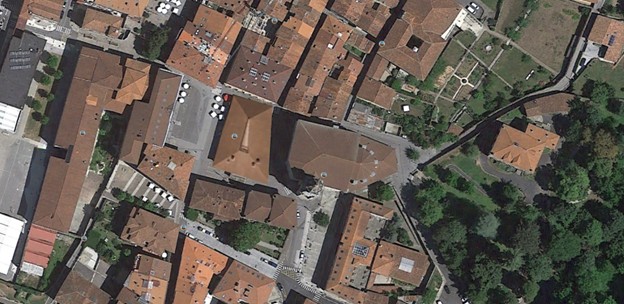 Vista aérea del solar Ondarza en Gipuzkoa